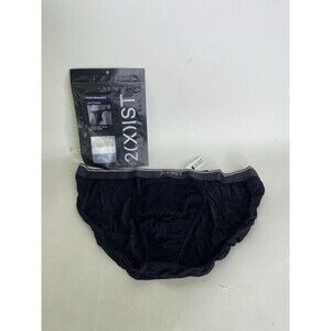 2xist Performance Lightning Speed Mesh Sport Brief Underwear Black Mens Size L
